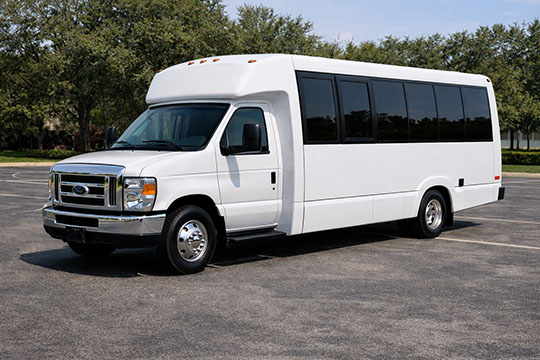 18-passenger minibus available for charter in Coppell, TX